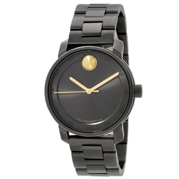 NWT Authentic Movado Bold Access Quartz Grey Dial Men's Watch - Picture 1 of 3